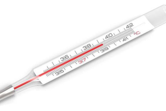发烧时水银体温计图