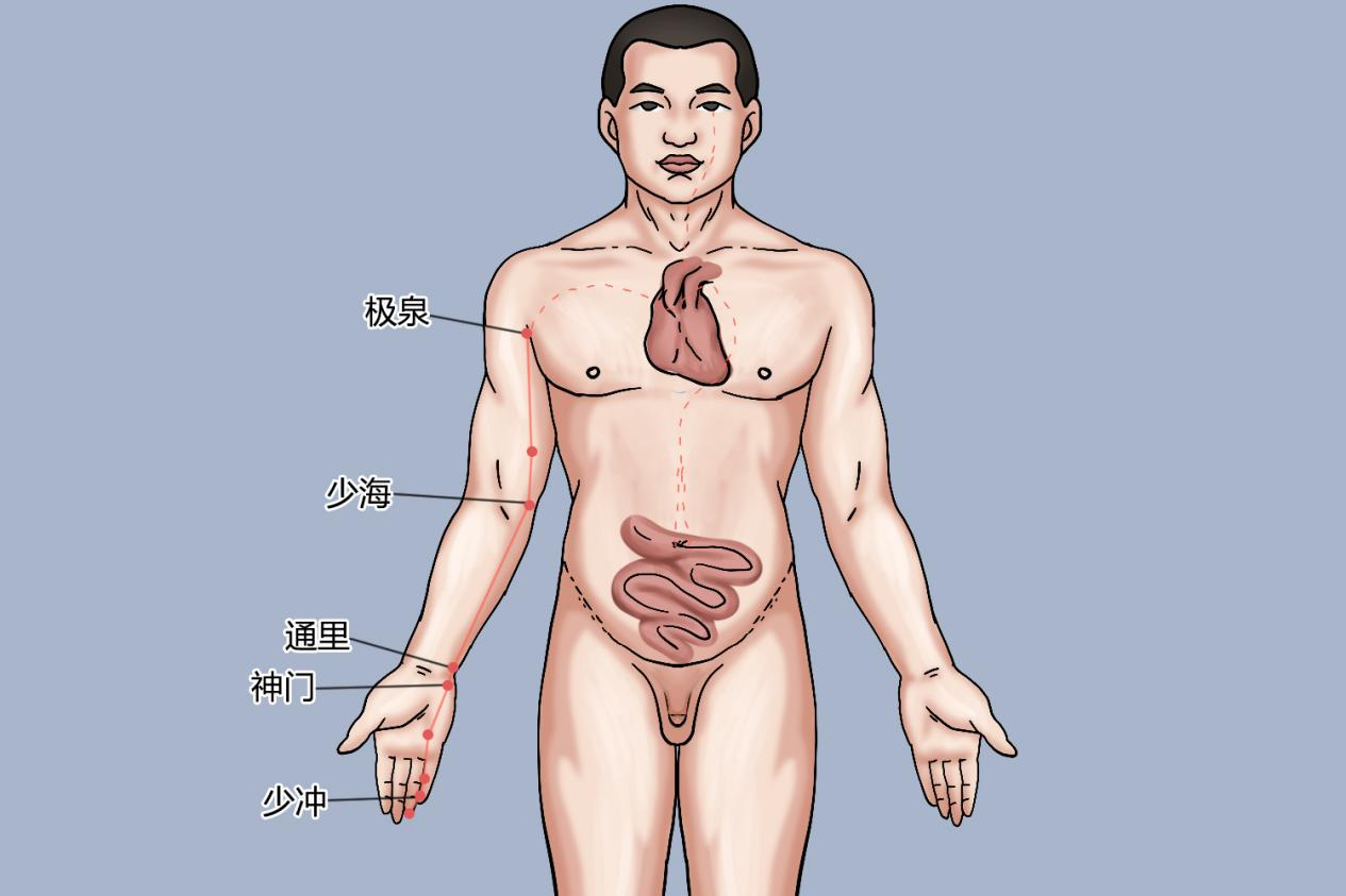 心经位置及走向图