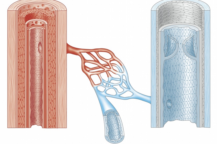 毛细血管结构模式图图片